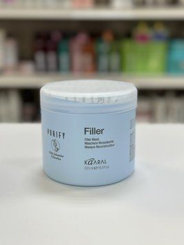 Маска-филлер для волос с кератином и гиалуроновой кислотой Kaaral Purify Filler Mask 500мл 2351706699 фото