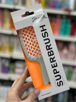 Расческа для волос Janeke Superbrush бирюзовая с белой серединкой 93SP226TSE 2591393599 фото