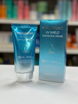 Солнцезащитный крем для лица с гиалуроновой кислотой FarmStay Hyaluronic UV Shield Sun Block Cream SPF 50+ PA+++ 70 мл 25721519188 фото