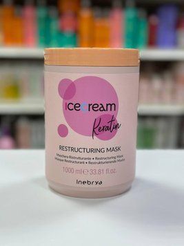Маска восстанавливающая с кератином Inebrya Keratin Restructuring Mask 1000мл 2655977342 фото