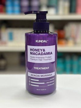 Кондиционер-маска для волос "Акация Моринга" Kundal Honey & Macadamia Protein Hair Treatment Acacia Moringa 500ml 654164165 фото