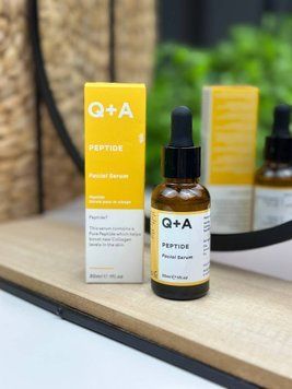 Антивозрастная сыворотка для лица с пептидами для упругости кожи Q+A Peptide Serum 30мл 984644889 фото