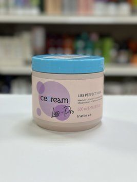 Маска разглаживающая жесткие и пушистые волосы Inebrya Ice Cream Liss Perfect Mask 500мл 1968936515 фото