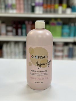 Шампунь для волос с аграновым маслом Inebrya Pro-Age Shampoo Argan Oil 1000мл 2244499078 фото