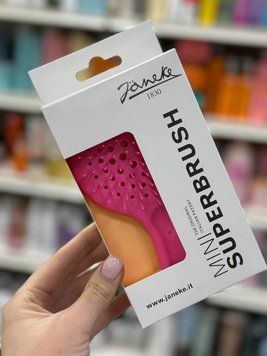 Щетка для волос Janeke Mini Superbrush розовая 2597416244 фото