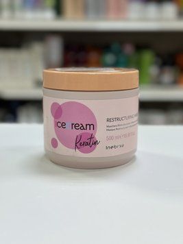 Маска восстанавливающая с кератином Inebrya Keratin Restructuring Mask 500мл 1968961934 фото