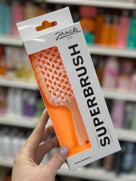 Расческа для волос Janeke Superbrush персиковая с белым 93SP226ARA 2591395390 фото
