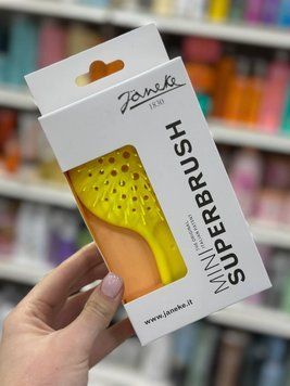 Щетка для волос Janeke Mini Superbrush желтая 2597420373 фото