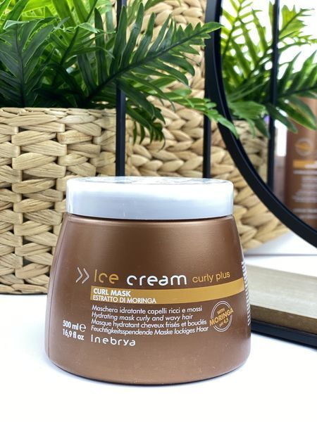 Маска для вьющихся волос и волос с химической завивкой Inebrya Ice Сream Сurl Mask 500мл 1968964612 фото