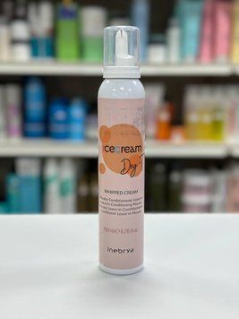 Несмываемый мусс-кондиционер для волос Inebrya Ice Cream Dry-T Whipped Cream 200 мл 2497756257 фото