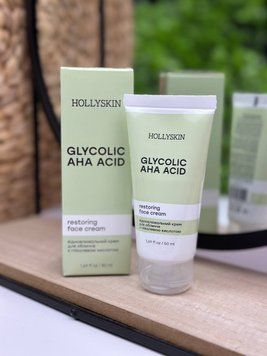 Крем для лица с гликолевой кислотой AHA для обновления кожи Hollyskin Glycolic Acid 50мл 65165415 фото