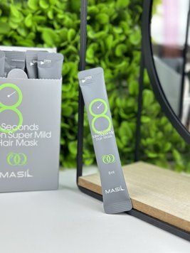 Восстанавливающая маска-филлер для ослабленных волос Masil 8 Seconds Salon Super Mild Hair Mask 8 мл 2482533556 фото