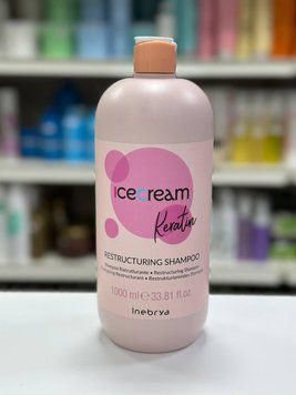 Шампунь для волос с кератином Inebrya Keratin Restructuring Shampoo 1000мл 2553072085 фото
