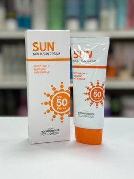 Солнцезащитный крем для лица с арбутином FOODaHOLIC Multi Sun Cream SPF 50+ PA+++ 70мл 1651651316 фото