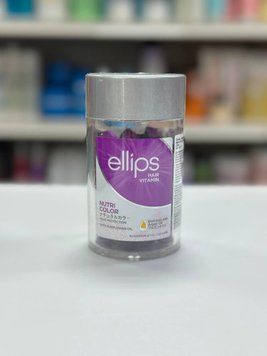Витамины-масло для волос Ellips Сияние цвета защита и уход за окрашенными волосами 50шт 2597645085 фото