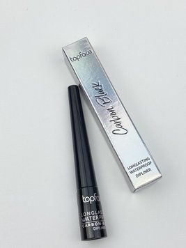 Подводка для глаз водостойкая TopFace РТ-406 Longlasting Waterproof Carbon-Black Dipliner 1348122317 фото