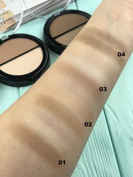 Пудра-хайлайтер для лица Topface Instyle Highlighter Powder Contour 1049525721 фото