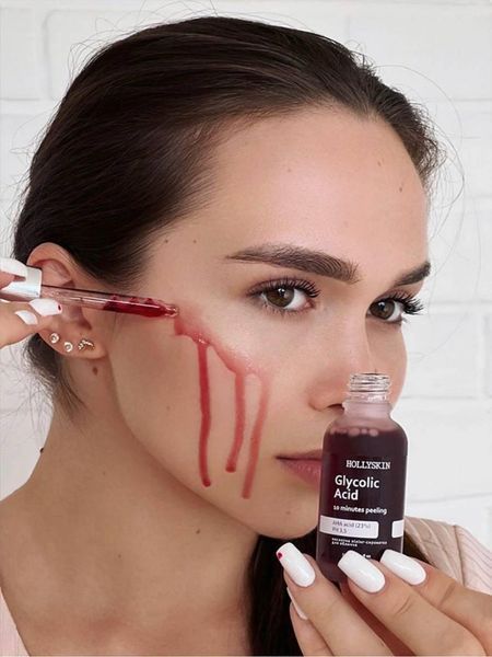 Кислотная сыворотка-пилинг для лица HOLLYSKIN Glycolic Acid 30мл 2598688521 фото