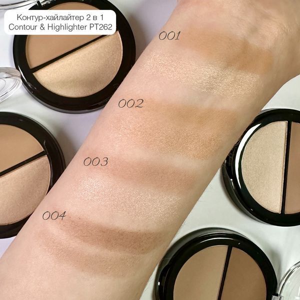Пудра-хайлайтер для лица Topface Instyle Highlighter Powder Contour 1049525721 фото