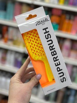 Расческа для волос Janeke Superbrush жёлтая неоновая 82SP226YFL 2591403264 фото