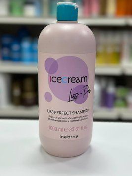 Шампунь для разглаживания волос Inebrya Ice Cream Liss Perfect Shampoo 1000мл 1968226634 фото