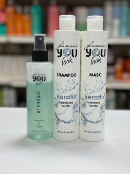 Набор для повреждённых волос You Look Glamour Keratin 2572151919 фото