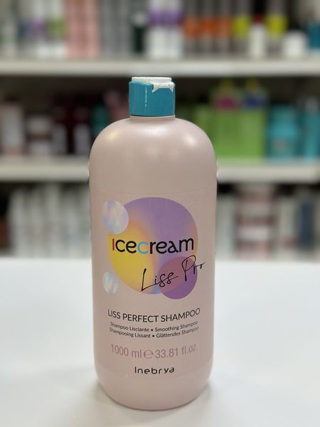 Шампунь для разглаживания волос Inebrya Ice Cream Liss Perfect Shampoo 1000мл 1968226634 фото